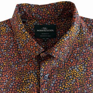 Rodd & Gunn Sports Fit Large Floral Button Down Shirt - Premium Italian Fabric L